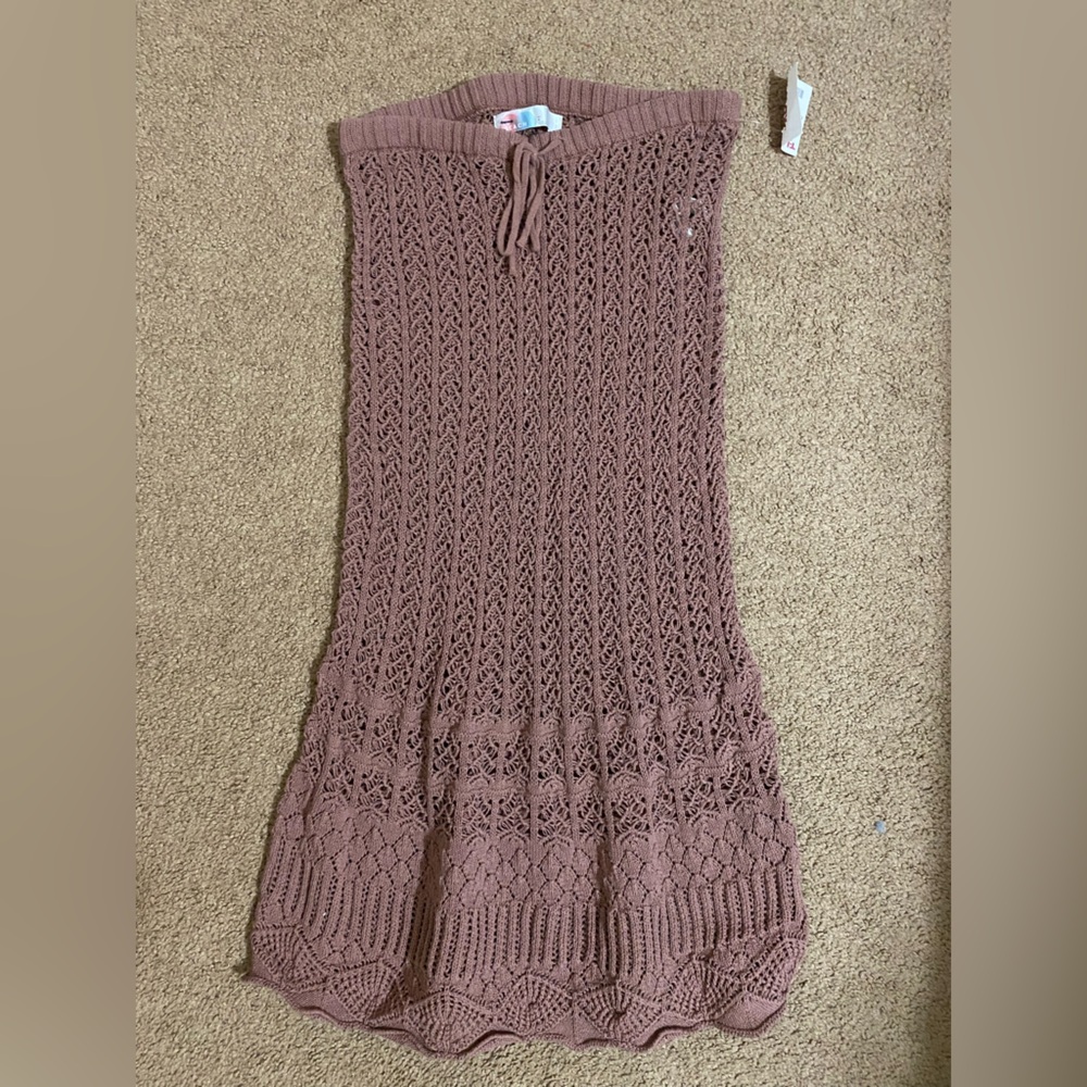 Free People Coverup Crochet Skirt